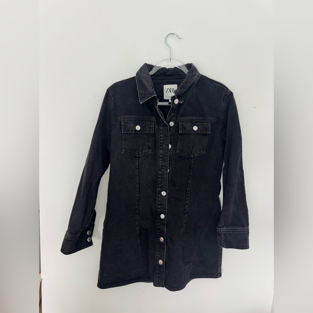 Zara Women's Dark Denim Dress